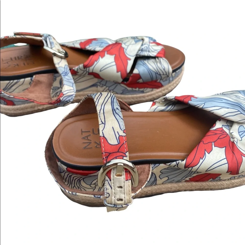 Naturalizer Floral Print Platform Sandals